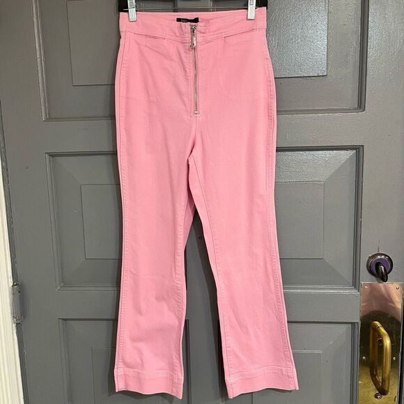 Juicy Couture Black Label Deadstock Pink High Waist J Pull Jeans Sz 27 26” Insea - Picture 1 of 10